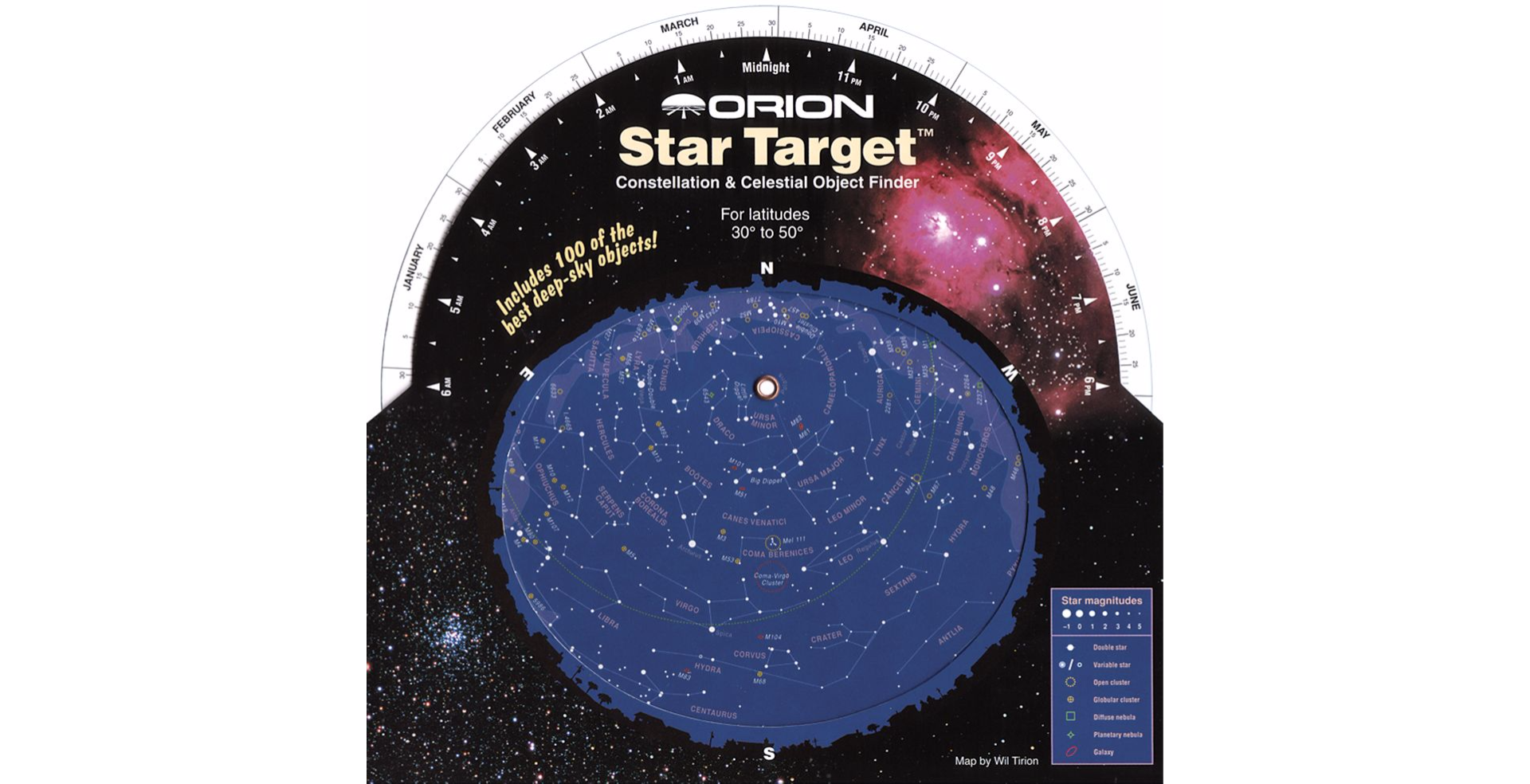 Orion Star Target Planisphere